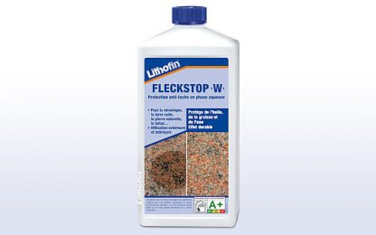 Lithofin Fleckstop W Lithofin FLECKSTOP >W< Imprégnation spéciale en phase aqueuse.